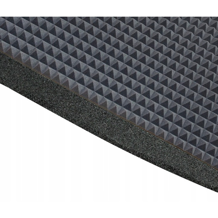 mousse acoustique insonorisante PYRAMIDE 60mm 200x100cm sans colle ininflammable megamix.sk