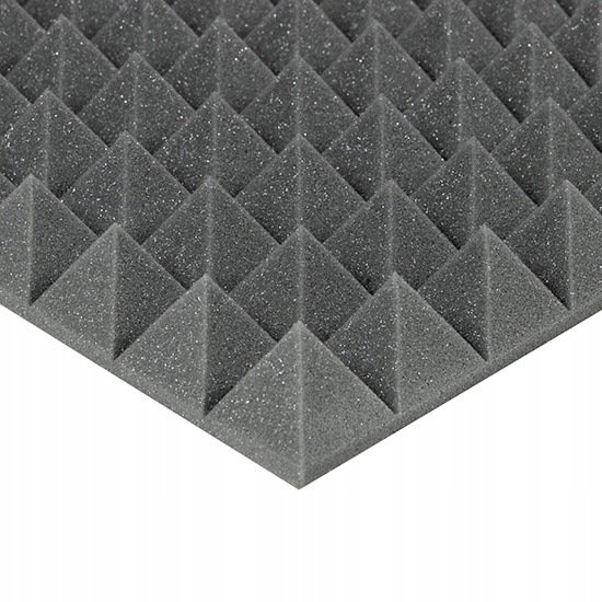 mousse acoustique insonorisante PYRAMIDE 70mm 200x100cm sans colle ignifuge megamix.sk