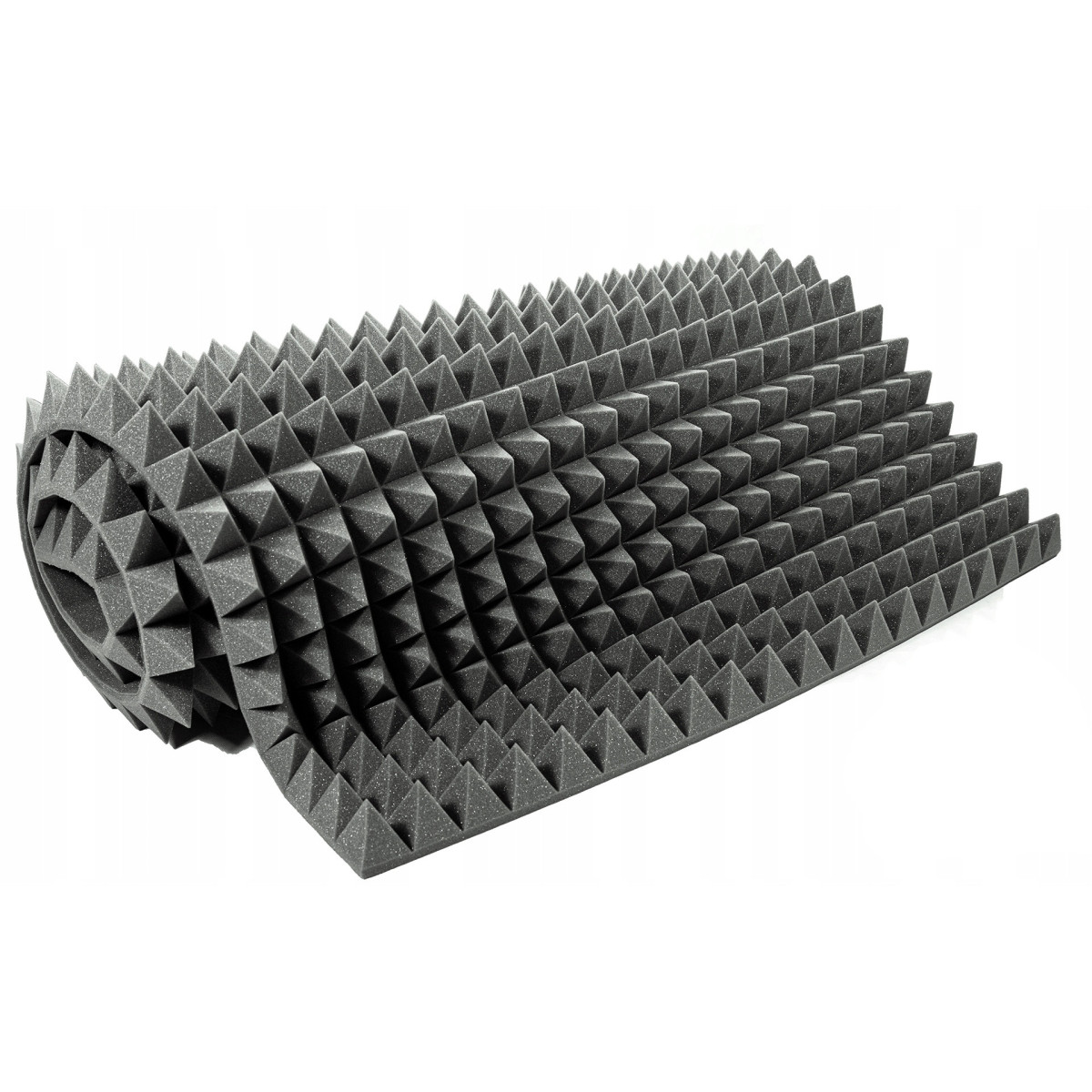mousse acoustique phonique PYRAMIDE 80mm 200x100cm sans colle incombustible megamix.sk