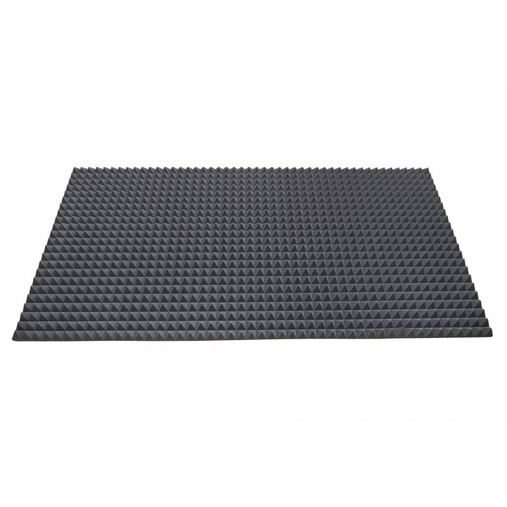 mousse acoustique phonique PYRAMIDE 80mm 200x100cm sans colle incombustible megamix.sk