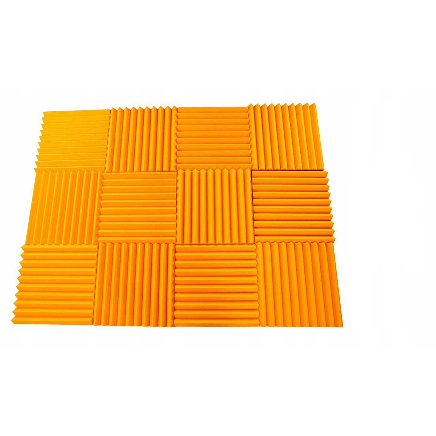 Panneau acoustique 50x50x5cm orange auto-extinguible ininflammable megamix