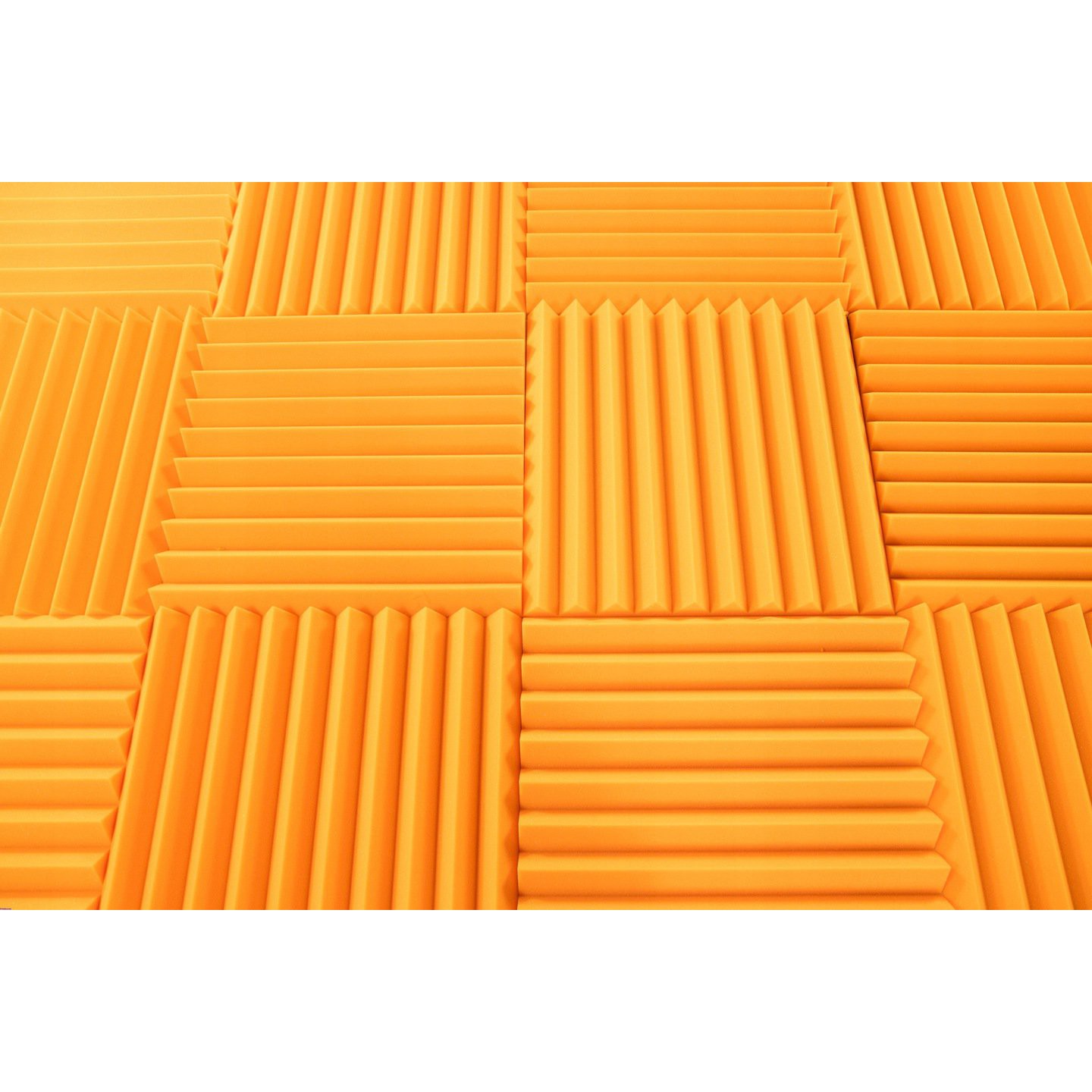 Panneau acoustique 50x50x5cm orange auto-extinguible ininflammable megamix