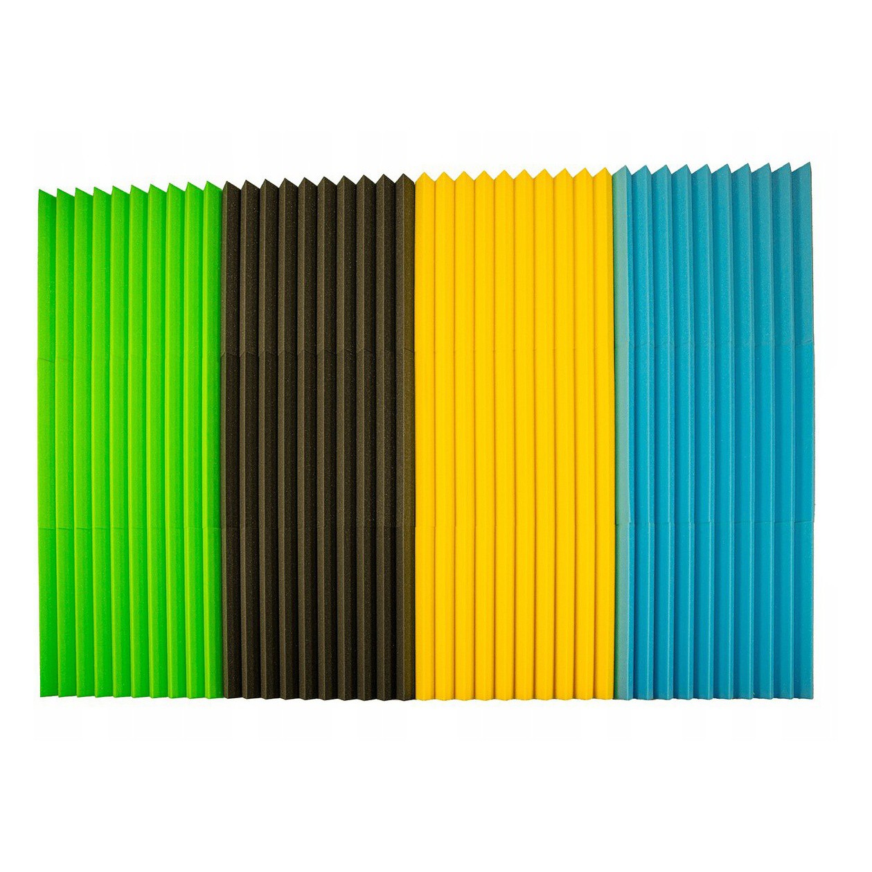 Panneau acoustique 50x50x5cm jaune auto-extinguible ininflammable megamix