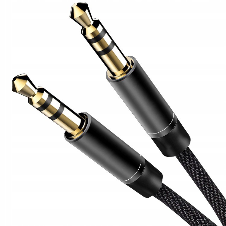 Câble audio 3,5 mm nylon AUX mini jack 95cm megamix.sk