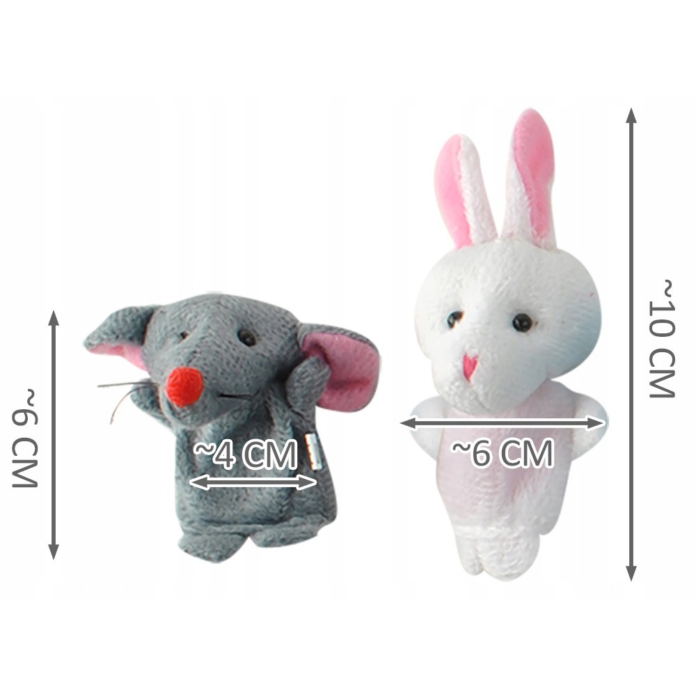 Marionnettes pour doigts 10pcs animaux megamix.sk
