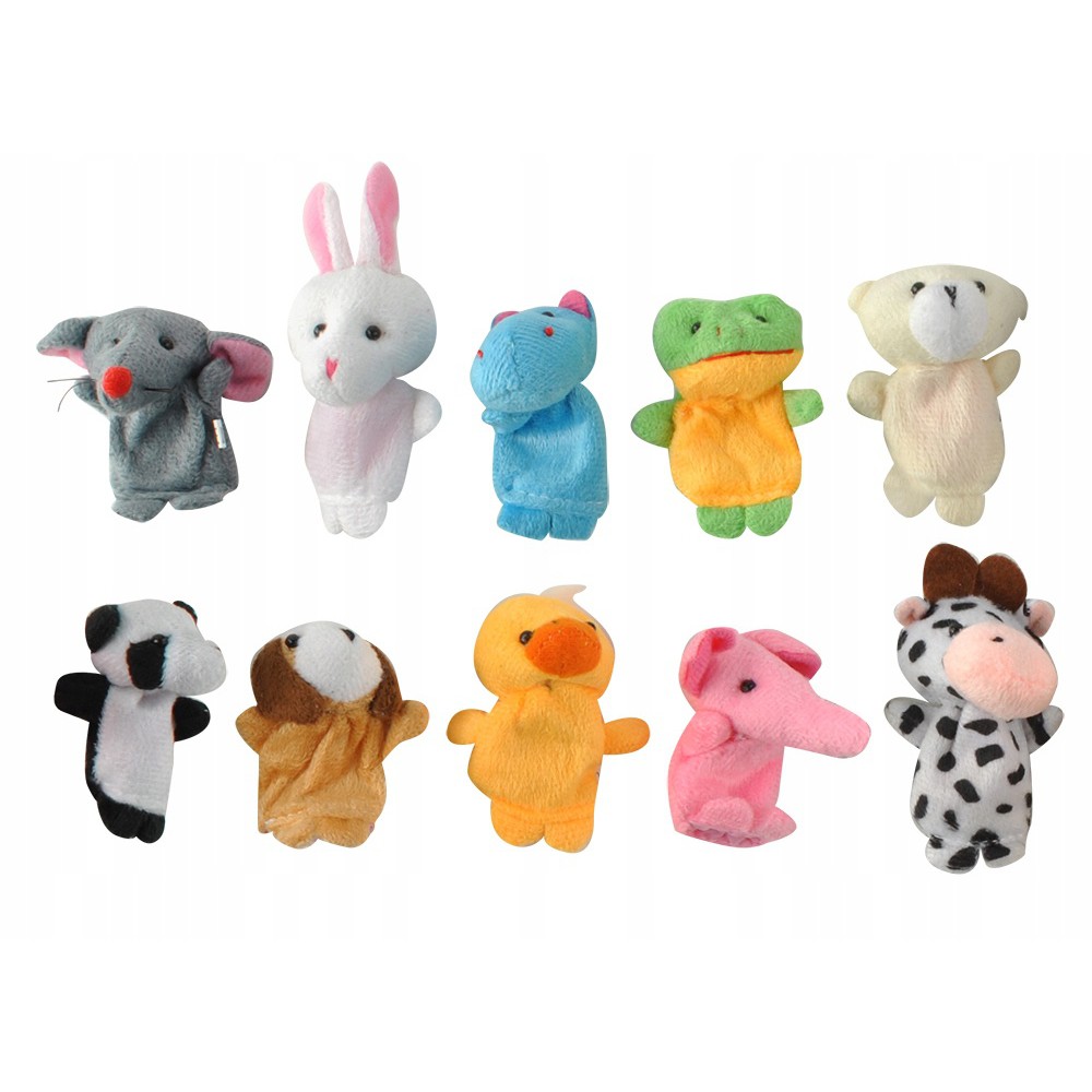 Marionnettes pour doigts 10pcs animaux megamix.sk