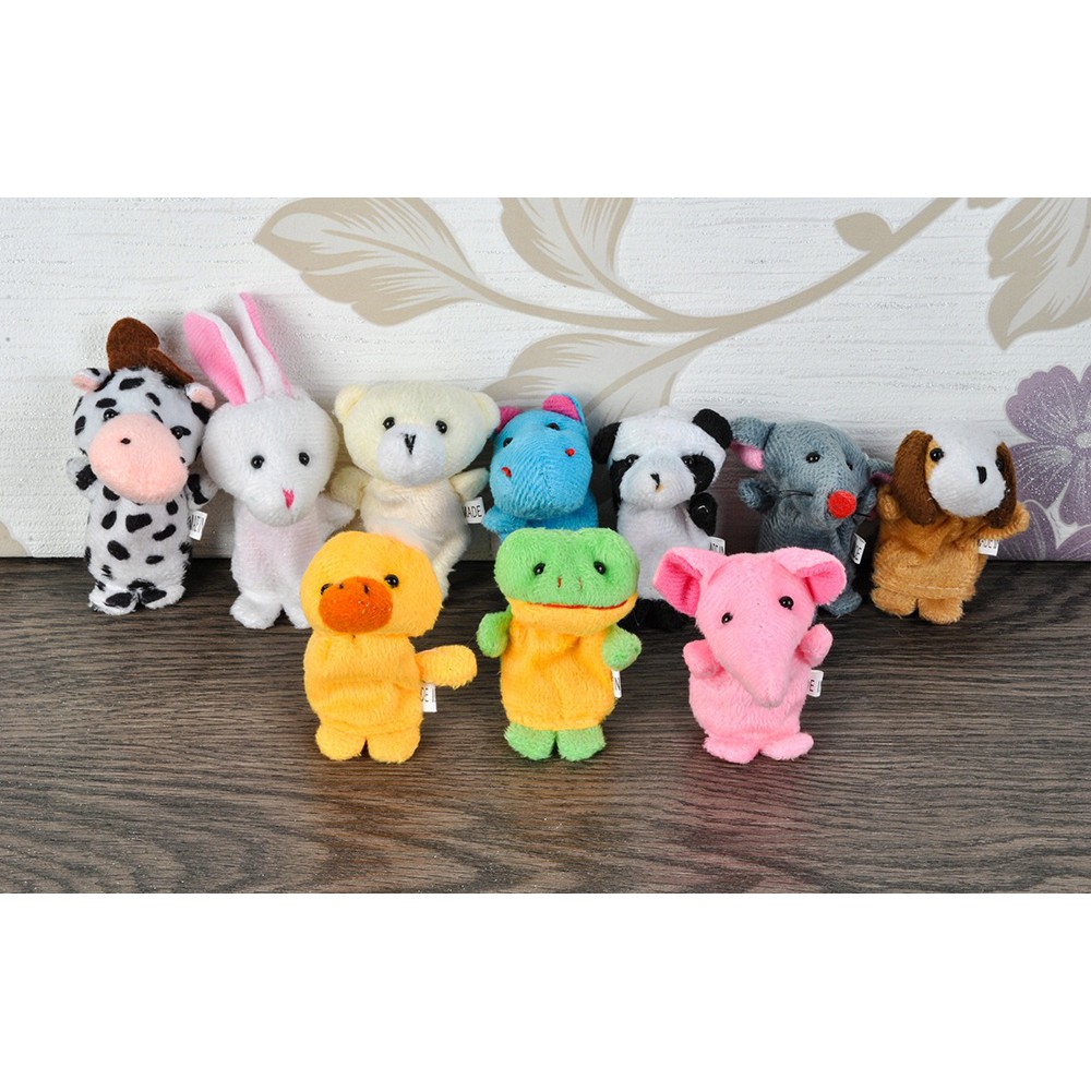 Marionnettes pour doigts 10pcs animaux megamix.sk