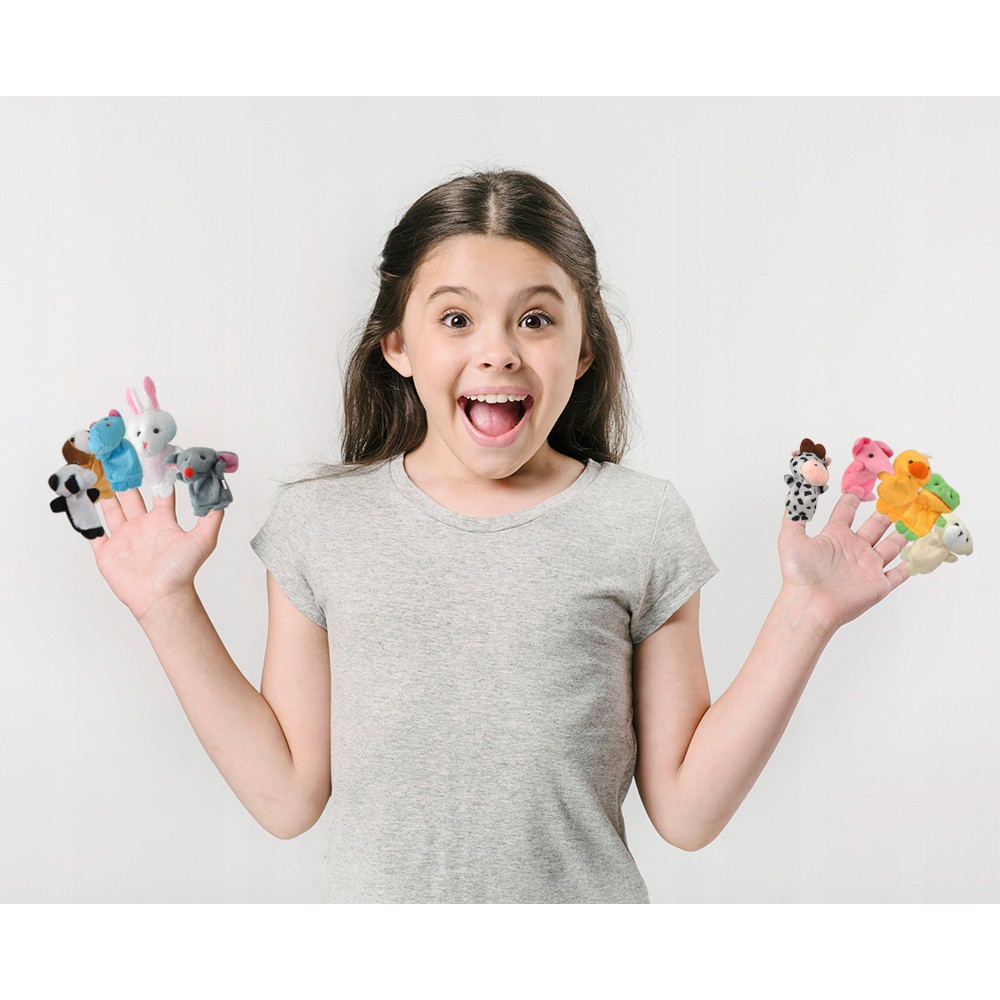 Marionnettes pour doigts 10pcs animaux megamix.sk