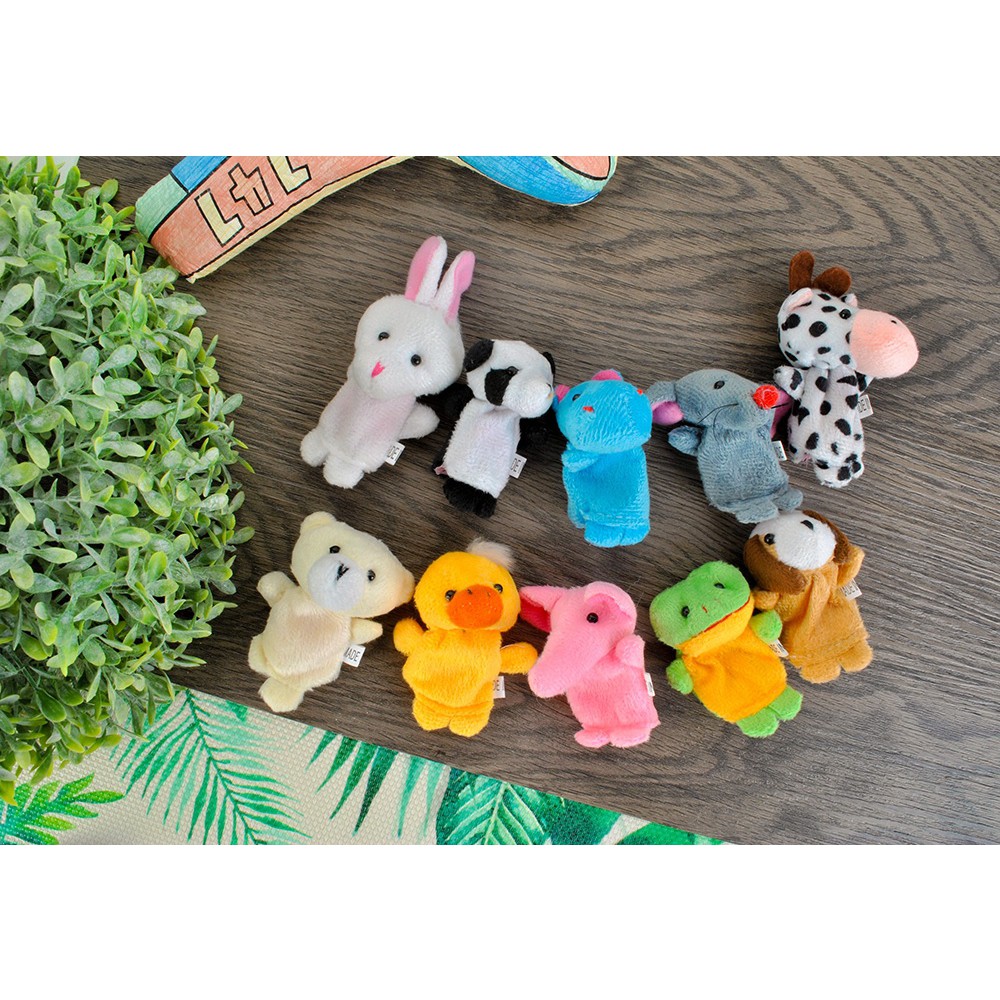 Marionnettes pour doigts 10pcs animaux megamix.sk