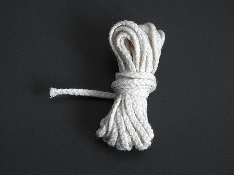Mèche en coton pour bougie 1m