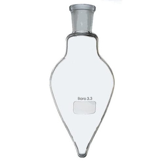 Banka srdcovitého tvaru 50 ml, šlif 19/26, borosilikátové sklo BORO 3.3