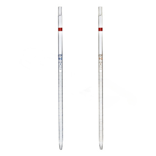 Pipette multicanal, 5 ml (0,05 ml), classe A, échelle bleue, avec certificat, DIN ISO 648