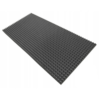 Mousse acoustique insonorisante PYRAMIDE 70mm 200x100cm sans colle ininflammable