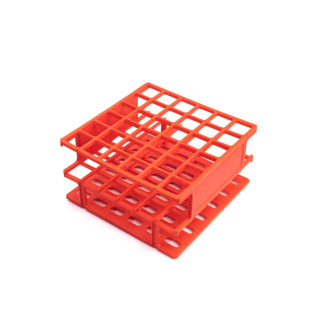 Porte-tubes modulaire renforcé en PP, 36 emplacements, diamètre 16 mm – autoclavable