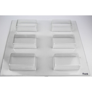 Moule à savon rectangulaire pour 6 pièces