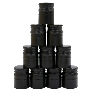 Bouchon à vis en aluminium 30/44 mm 50 pcs noir long