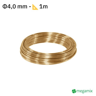 Fil de cuivre Ø4,0 mm 1m