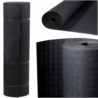Tapis antidérapant en caoutchouc de 3 mm, points moletés, largeur 120 cm