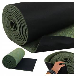 Feutre d'isolation phonique pour voiture 15 mm, 50 × 100 cm – avec velours noir