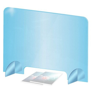 Paroi en plexiglas protectrice pour comptoir 100x60cm avec ouverture barrière de protection en polycarbonate