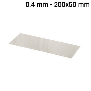 Plaque en alpaga (nouvel argent) 200x50x0,4mm