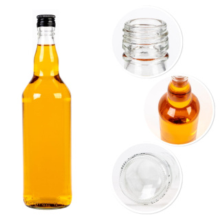 Bouteille en verre 700ml 28cm MONOPOL
