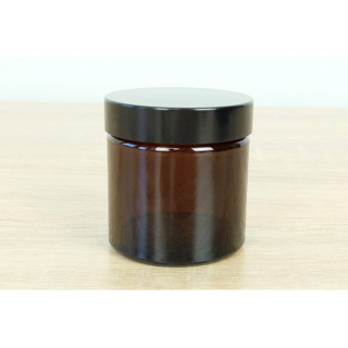 Récipient en verre brun 60 ml 53x52mm