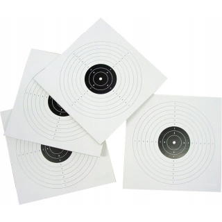 Cibles de tir sportives 50 pcs cibles en papier 14x14 cm