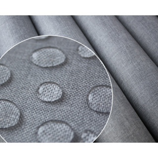 Tissu imperméable imitation lin gris clair 160x50cm 210g/m²