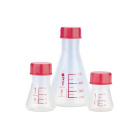 Erlenmeyer avec bouchon rouge PMP – 250 ml, GL 45