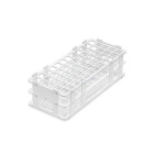 Support pliant pour tubes à essai en PP, 40 emplacements (4×10), diamètre 20 mm, blanc, 246×106×68 mm