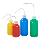 Striekacia fľaša LDPE 250 ml zelená - laboratórna so závitom GL25