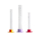 Cylindre gradué en PP avec une échelle bleue et une base amovible – 25 ml