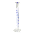 Cylindre gradué en verre avec bouchon en liège PP, 25 ml, classe A, joint rectifié 14/23, avec certificat – GLASSCO
