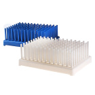 Support pour tubes à essai type Hérisson, blanc, diamètre 10–13 mm – PP, autoclavable