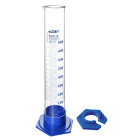 Cylindre gradué en verre, 500 ml, classe B, base en PP – DIN/ISO 4788