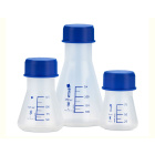Erlenmeyer à col conique en PP avec fermeture bleue – 75 ml, GL 45