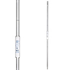 Pipette jetable, 20 ml, classe AS, graduation bleue, avec certificat, ISO 648