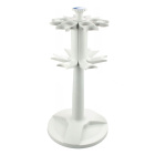 Support de pipettes en carrousel, rond, 6 emplacements – PP, stable, résistant aux produits chimiques