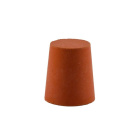 Bouchon en caoutchouc avec trou fi 35/29 mm, hauteur 30 mm, rouge - bouchon universel en caoutchouc naturel