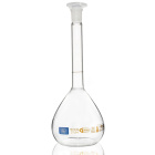 Bécher gradué en verre, 250 ml, classe A, graduation brune, joint meulé 14/23, avec certificat individuel et code QR – GLASSCO