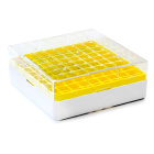 Boîte cryo pour congélation, 81 emplacements, 1,8 ml – PC, -190 à +121 °C, autoclavable