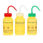 Buse avec impression Éthanol, 250 ml, jaune, col large GL40 – PE-LD, ADR