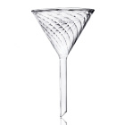 Entonnoir en verre de laboratoire avec rainures pour filtration rapide, diamètre 100 mm – BORO 3.3