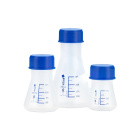 Erlenmeyer en PP avec bouchon bleu – 125 ml, GL 45