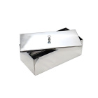 Bac à vaisselle en acier inoxydable 18-8 avec couvercle, 280×180×60 mm – laboratoire