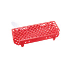 Porte-tubes Eppendorf en PP, 100 places, 1,5 ml, rouge – autoclavable