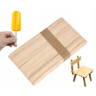 Bâtonnets en bois pour glaces 50 pcs