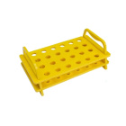 Support pour tubes à essais en PC, 24 emplacements (6×4), 1,5/2,0 ml, jaune – laboratoire