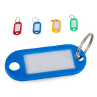 Porte-clés coloré 100 pcs descriptif avec anneau